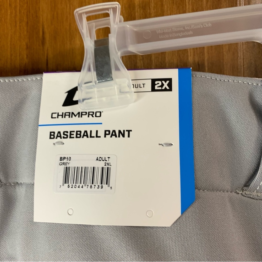 NWT Men’s Adult 2XL Champro Knicker Loose Fit Grey Baseball pants - Picture 5 of 9